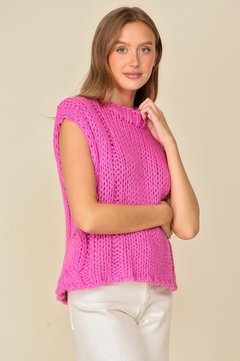 Chunky Knit Sweater Vest