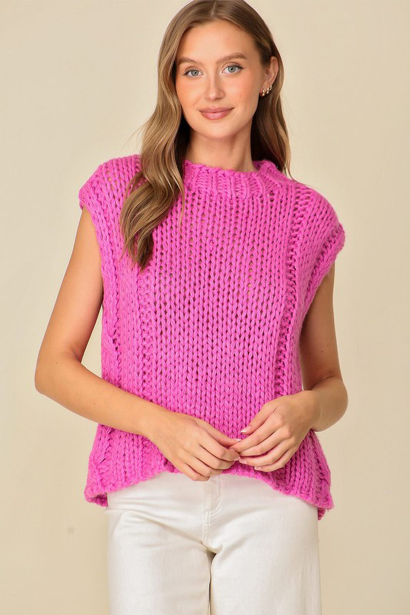 Chunky Knit Sweater Vest