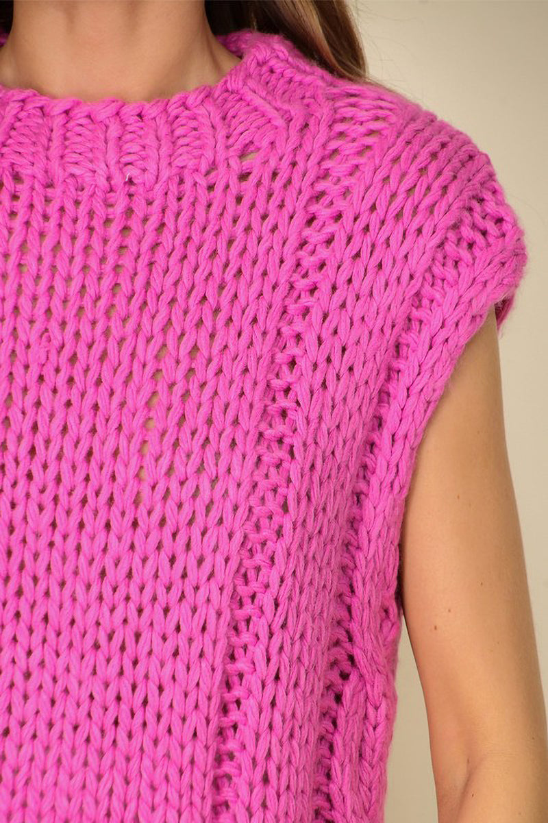 Chunky Knit Sweater Vest