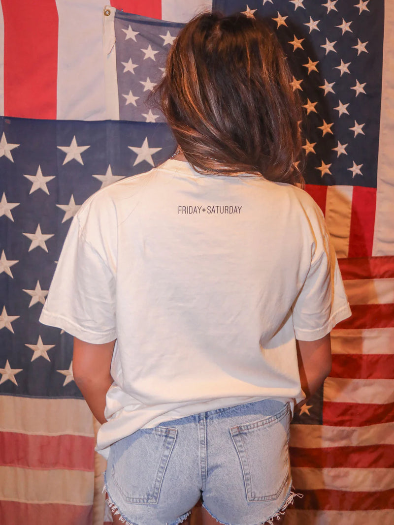 Friday + Saturday America The Beautiful Tee