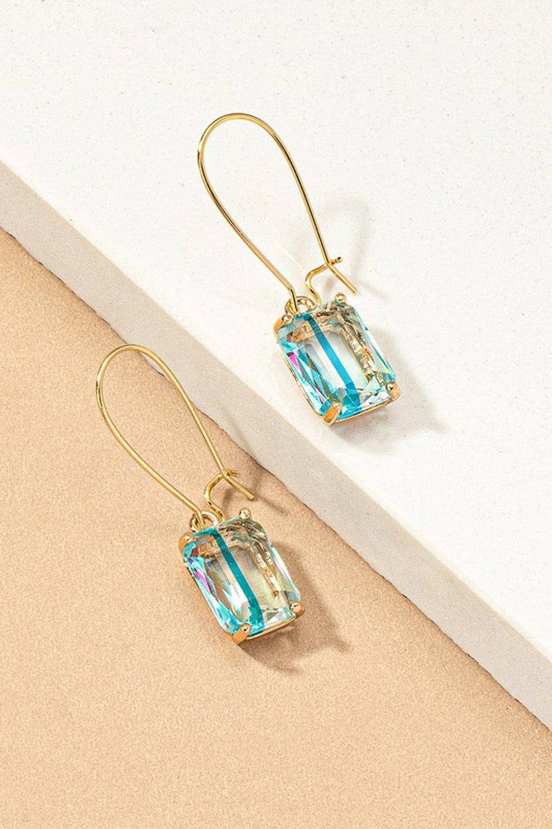 Gem Stone Wire Earrings