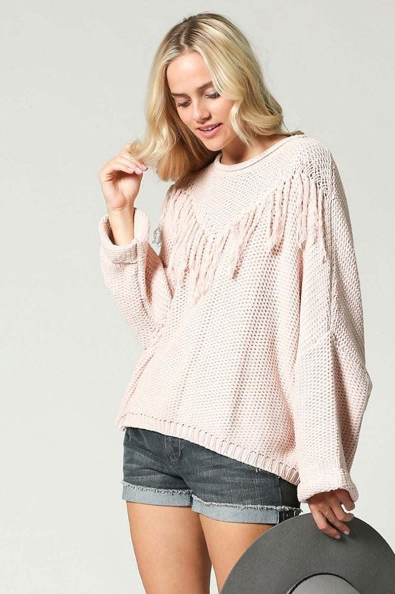 Fringe Knit Sweater